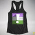 Genderqueer Pride Flag Exclamation Point Racerback Tank