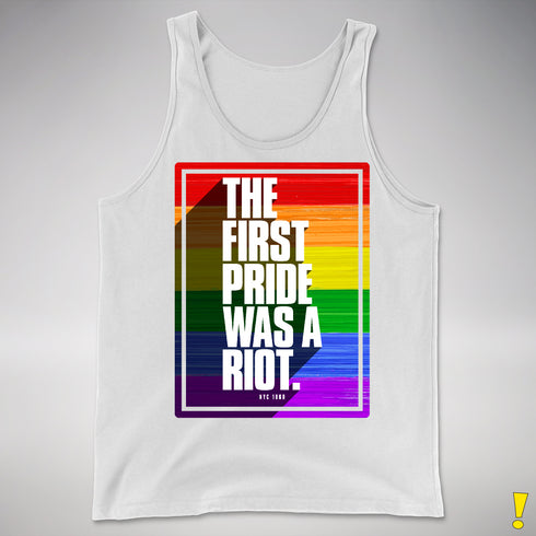 The First Pride Was a Riot - LGBTQ Rainbow Pride Premium Tank Top
