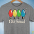 Old School Vintage Christmas Lights Unisex T-Shirt - Grey Heather