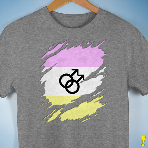 Twink Pride Flag Ripped Reveal Premium Unisex T-Shirt