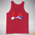 Believe Drag Pride Flag Jingle Bell Premium Tank Top - Red