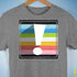 Queer Pride Flag Exclamation Point Premium Unisex T-Shirt