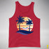 Bigender Pride Hammock Summer Beach Sunset Premium Tank Top