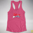 Believe Gay Male Pride Flag Jingle Bell Racerback Tank - Hot Pink