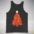 Funny Bacon and Egg Christmas Tree Tank Top - Charcoal Triblend