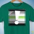 Agender Pride Flag Exclamation Point Premium Unisex T-Shirt - Kelly Green