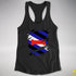 Puppy Pride Flag Ripped Reveal Racerback Tank