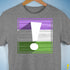 Genderqueer Pride Flag Exclamation Point Premium Unisex T-Shirt - Grey Heather