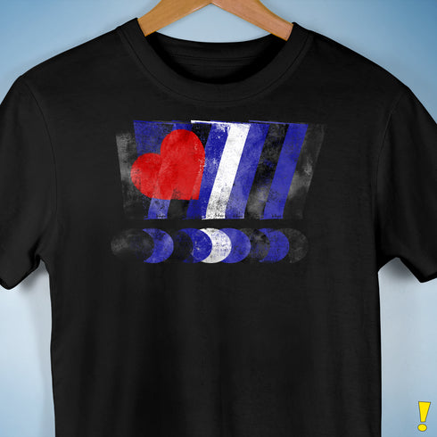 Distressed Leather Pride Exclamation Points Premium Unisex T-Shirt