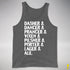 Santa's Reindeer Beer List Tank Top - Deep Heather