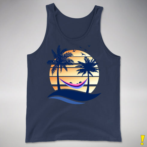 Omnisexual Pride Hammock Summer Beach Sunset Premium Tank Top