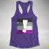 Asexual Pride Flag Exclamation Point Racerback Tank - Purple