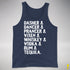 Reindeer and Alcohol List Tank Top - Navy