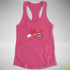 Believe Queer Pride Flag Jingle Bell Racerback Tank - Hot Pink