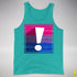 Bisexual Pride Flag Exclamation Point Premium Tank Top - Teal