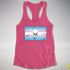 Transgender Pride Pirate Flag Racerback Tank - Hot Pink