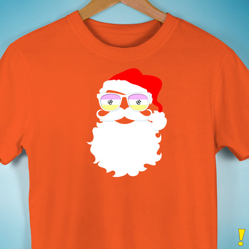 Santa’s Twink Pride Flag Shades Premium Unisex T-Shirt - Orange