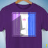 Drag Pride Flag Exclamation Point Premium Unisex T-Shirt - Purple