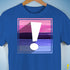 Omnisexual Pride Flag Exclamation Point Premium Unisex T-Shirt - Royal Blue