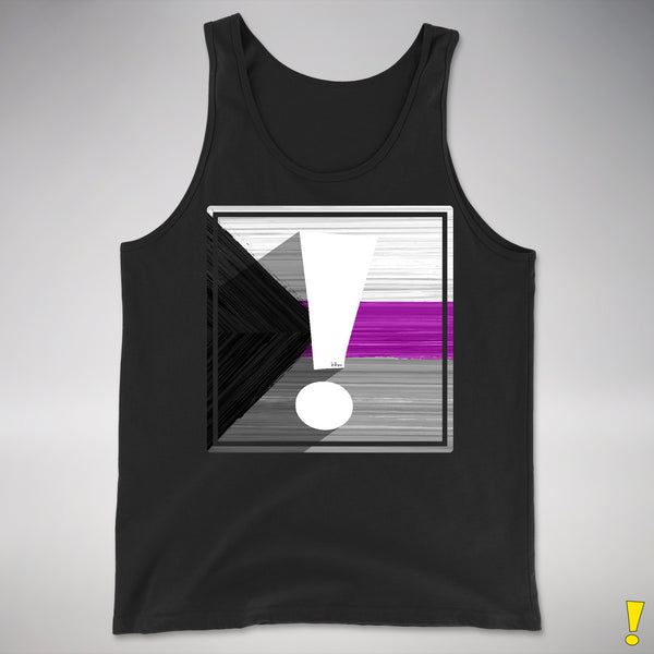 Demisexual Pride Flag Exclamation Point Premium Tank Top - Black