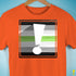Agender Pride Flag Exclamation Point Premium Unisex T-Shirt - Orange