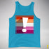 Lesbian Pride Flag Exclamation Point Premium Tank Top