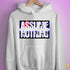Assume Nothing Leather Pride Flag Hoodie