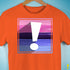 Omnisexual Pride Flag Exclamation Point Premium Unisex T-Shirt - Orange