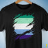 Gay Male Pride Flag Ripped Reveal Premium Unisex T-Shirt
