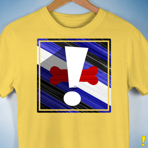 Puppy Pride Flag Exclamation Point Premium Unisex T-Shirt