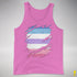 Bigender Pride Flag Ripped Reveal Premium Tank Top