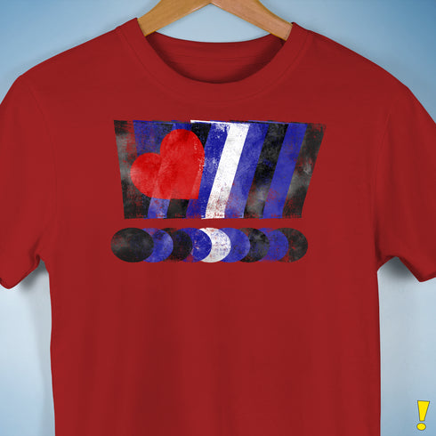 Distressed Leather Pride Exclamation Points Premium Unisex T-Shirt