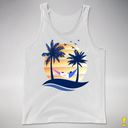 Drag Pride Hammock Summer Beach Sunset Premium Tank Top