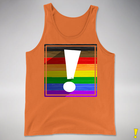 LGBTQ Philly Pride Flag Exclamation Point Premium Tank Top