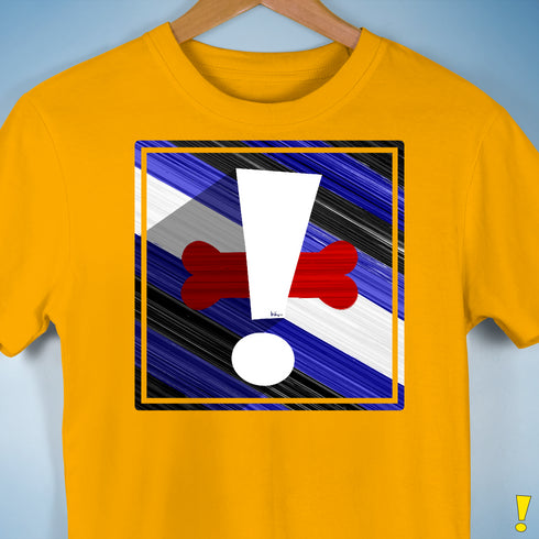 Puppy Pride Flag Exclamation Point Premium Unisex T-Shirt