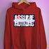 Assume Nothing Leather Pride Flag Hoodie