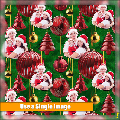 Men's Custom Holiday Ornament Pajama Pants