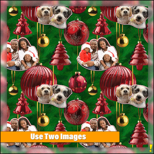 Custom Holiday Ornament Velveteen Plush Blanket