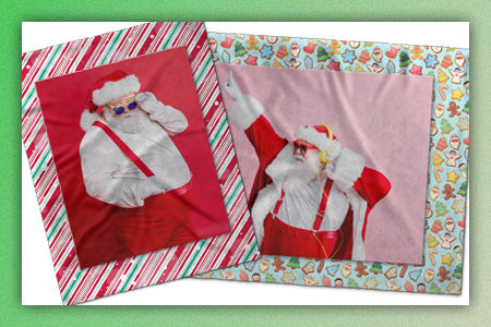 Personalized Christmas Plush Blankets at Whee! Design