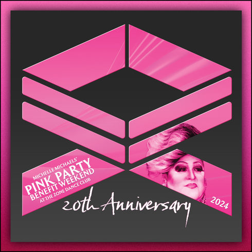 Michelle Michaels' Pink Party Benefit Weekend 20th Anniversary T-Shirt