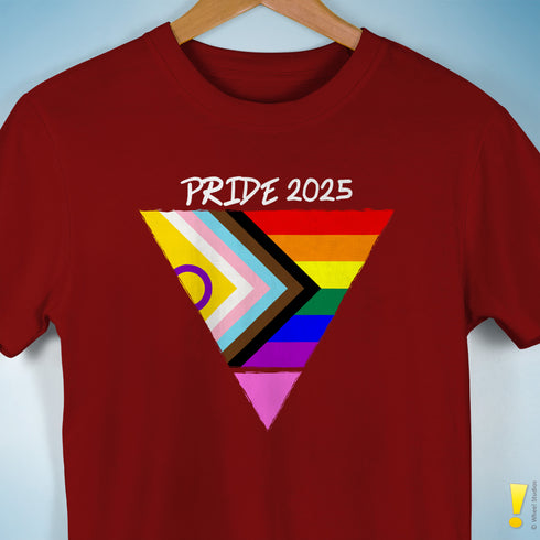 Personalized Pride Triangle: Your Flag, Your Voice T-Shirt