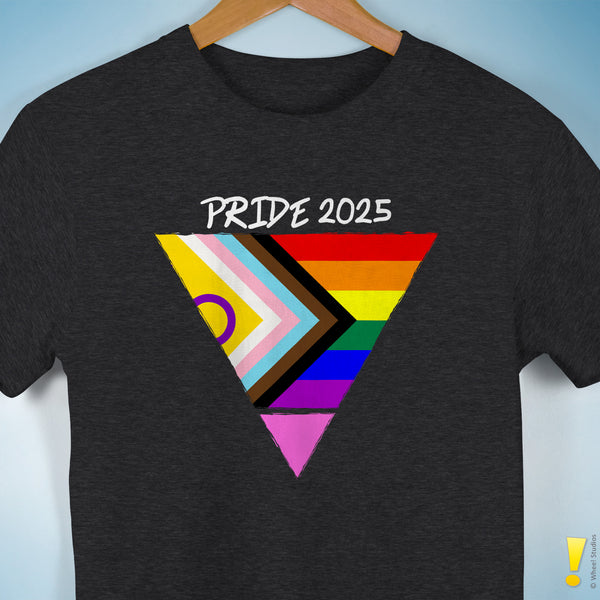 Personalized Pride Triangle: Your Flag, Your Voice T-Shirt