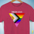 Personalized Pride Triangle: Your Flag, Your Voice T-Shirt