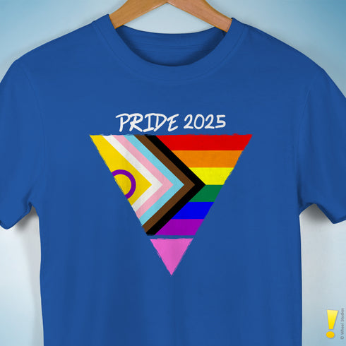 Personalized Pride Triangle: Your Flag, Your Voice T-Shirt