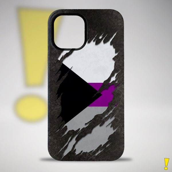 Demisexual Pride Flag Ripped Reveal Tough Case