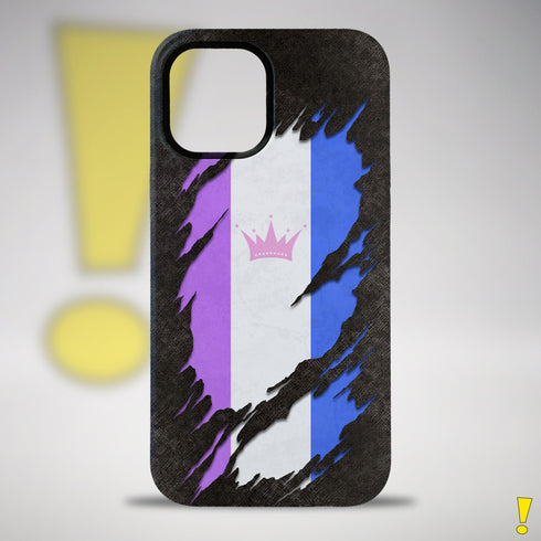 Drag Pride Flag Ripped Reveal Tough Case