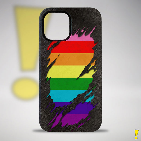 Original LGBTQ Pride Flag Ripped Reveal Tough Case