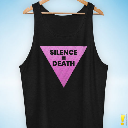 Silence = Death Pink Triangle Tank Top