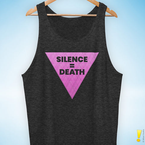 Silence = Death Pink Triangle Tank Top
