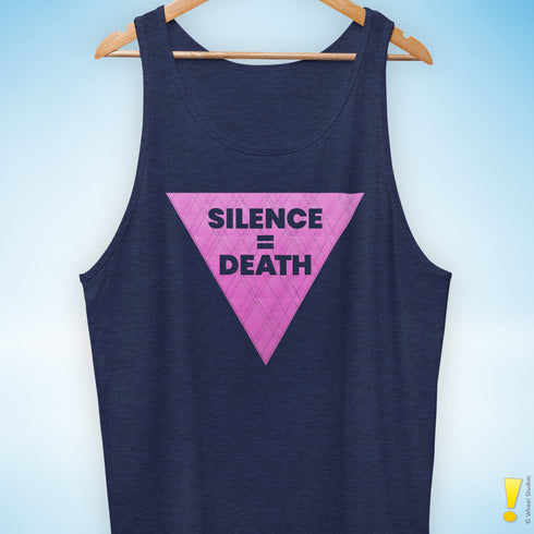 Silence = Death Pink Triangle Tank Top